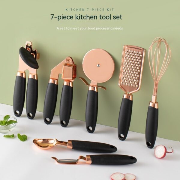 Kitchen Household Peeler Gadget Copper Plating Set - Image 3