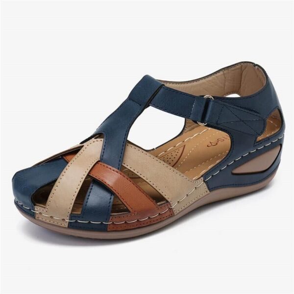 Summer Sandals Waterproof Mixed-color Design Wedges Shoes Women - Image 2