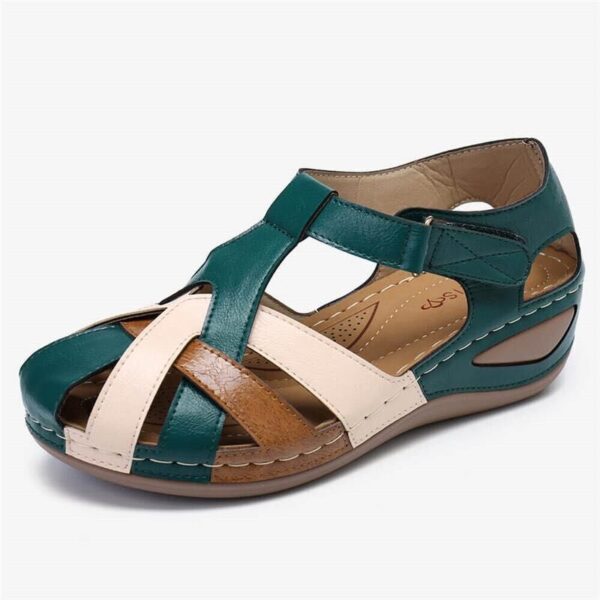 Summer Sandals Waterproof Mixed-color Design Wedges Shoes Women - Image 4