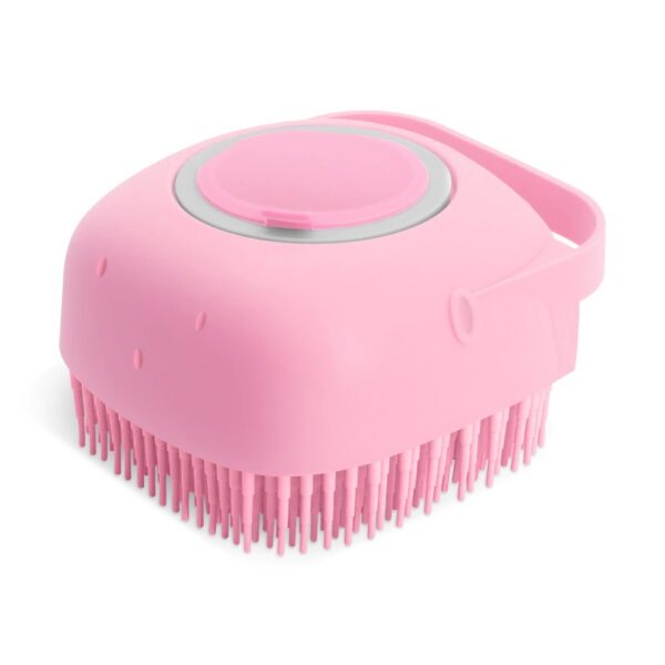 Pet Dog Shampoo Massager Brush Cat Massage Comb Grooming Scrubber Shower Brush For Bathing Short Hair Soft Silicone Brushes - Image 4