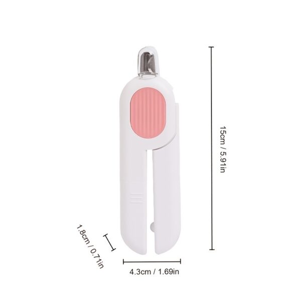 Dog And Cat Nail Clippers, Pet Nail Trimmers With LED Light, And Circular Cut-hole Cat Paw Cutter Dogs Nail Cutter Avoid Excessive Cutting - Image 2