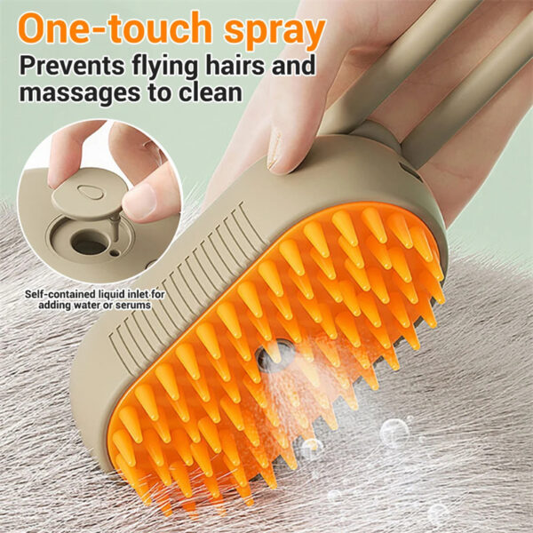 Cat Steam Brush Steamy Dog Brush 3 In 1 Electric Spray Cat Hair Brushes For Massage Pet Grooming Comb Hair Removal Combs Pet Products - Image 4