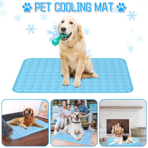 Pet Cooling Mat Cool Pad Cushion Dog Cat Puppy Blanket For Summer Sleeping Bed Dog Cooling Bed Pet Cooling Mat - Image 9