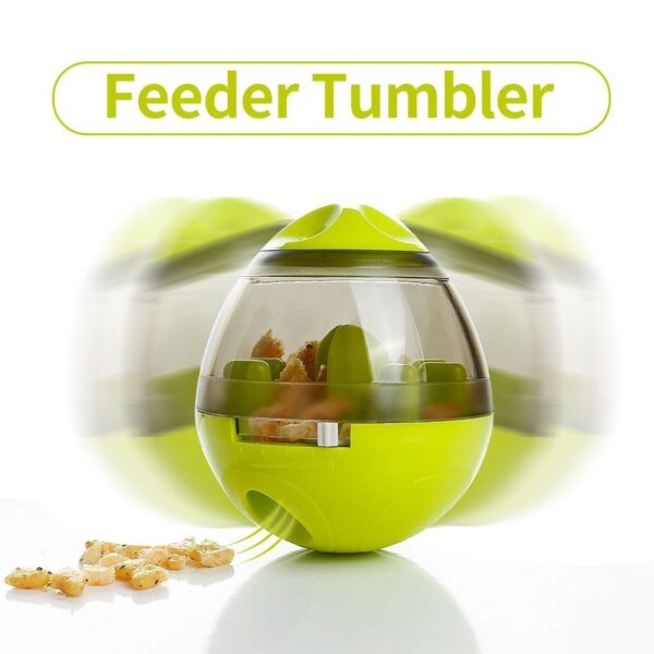 Dog Food Balls Tumbler Pet Puppy Feeder Dispenser Bowl Toy Leak Food Interactive Pet Tumbler Feeder Food Automatic Dispenser Bowl Interactive Balls - Image 4